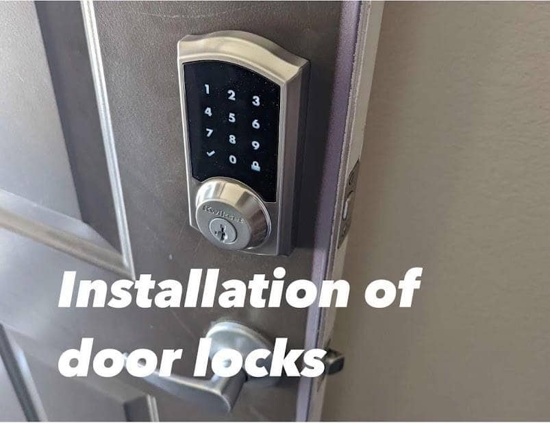 Handyman installation of door lock service in Toronto and GTA